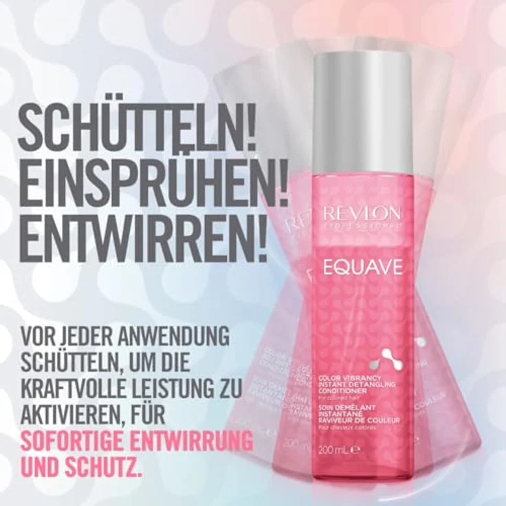 Revlon Professional Equave Color Vibrancy professioneller, entwirrender Zwei-Phasen Conditioner für coloriertes Haar, 200ml – Bild 3