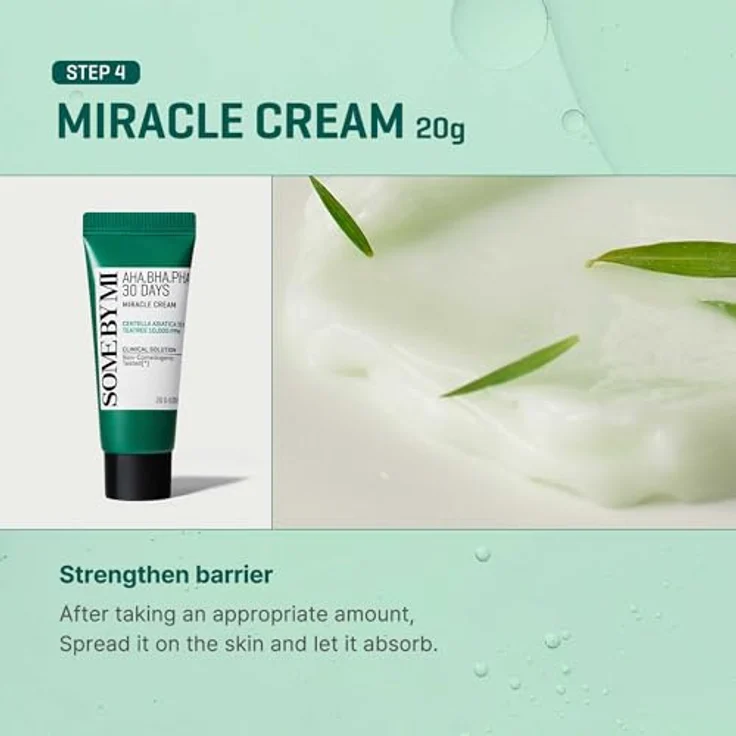 Some By Mi AHA BHA Miracle SOS Kit, Gesichtsserum mit Reinigungsschaum, Toner, Serum und Creme, 90 ml – Bild 7