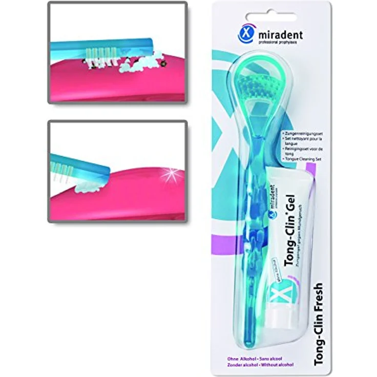 Miradent Produkte Miradent Produkte miradent Tong-Clin fresh Zungenreinigungsset Mundpflege 1.0 pieces – Bild 2