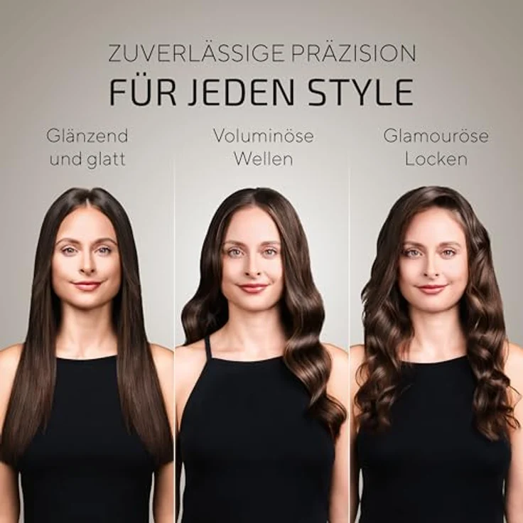 hihair Glätteisen Lunéa One, Keramikplatten mit GleamFlow-Technologie, LCD Display 110–230 °C, 2,5 m Kabel, 405 g leicht – Bild 7