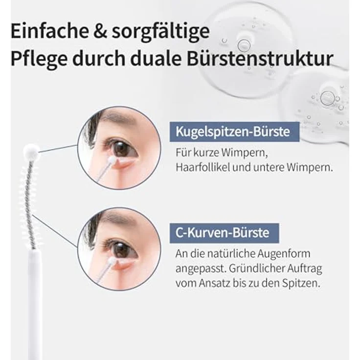 Benton HONEST Wimpernserum, koreanisches Wimpern- & Augenbrauenwachstumsserum mit Hyaluronsäure und Peptiden, 10 ml – Bild 4