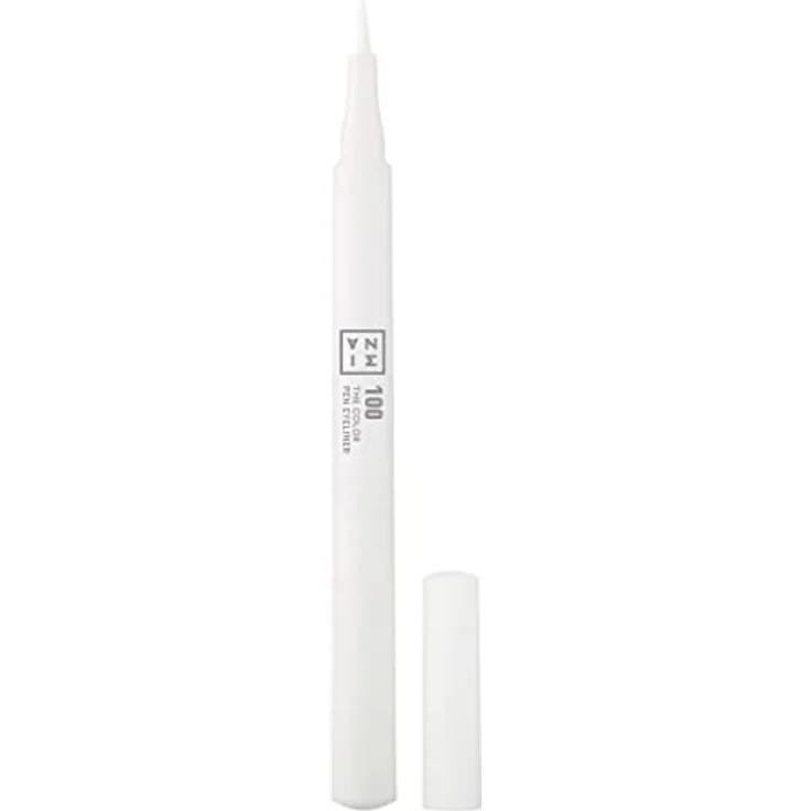 3INA The Color Pen Eyeliner, Filzstift-Eyeliner in Weiß, 1 ml mit präziser Linie und intensiver Farbgebung – Bild 1