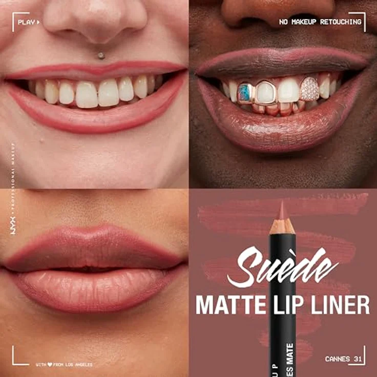 NYX SUEDE matte lip liner #cannes 1 g – Bild 3
