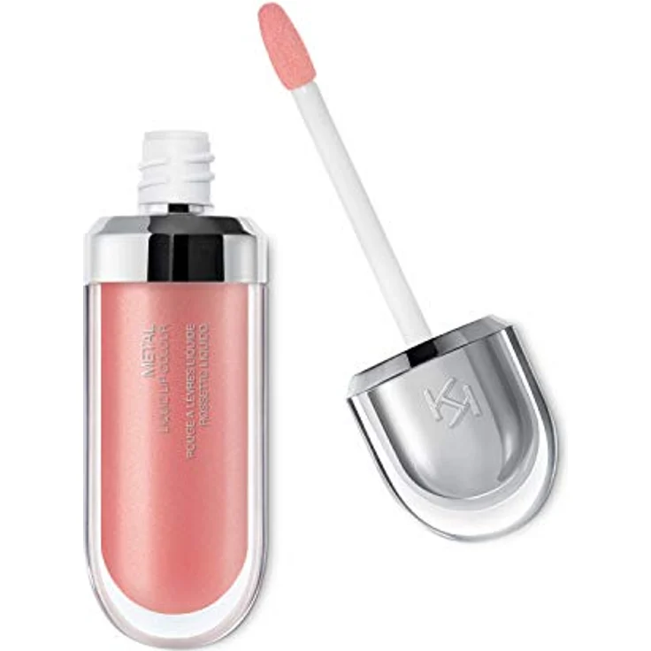 KIKO Milano Metal Flüssig-Lippenstift Metallic Farbton 01 Rosy Nude, 6.5 ml mit hoher Pigmentierung und cremiger Textur – Bild 1