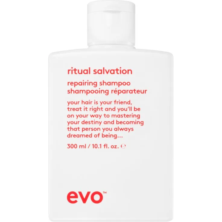 EVO Repair Ritual Salvation, stärkendes Shampoo für beschädigtes und coloriertes Haar, 300 ml, vegan, ohne Sulfate