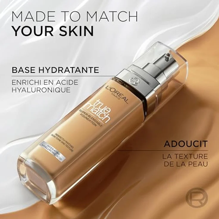 L’Oréal Paris True Match Flüssiges Make-Up, Farbton 4.5 N True Beige, 30 ml, für eine perfekte Hauteinheitlichkeit und Deckkraft – Bild 13