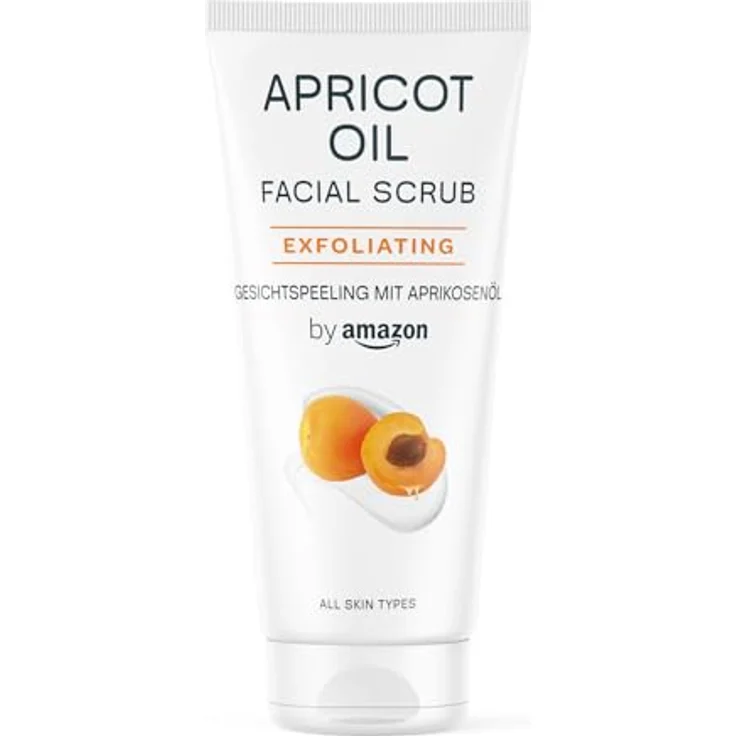 by Amazon Gesichtspeeling mit Aprikose, 2 x 100 ml, natürliche Peelingsubstanzen für alle Hauttypen, dermatologisch – Bild 2