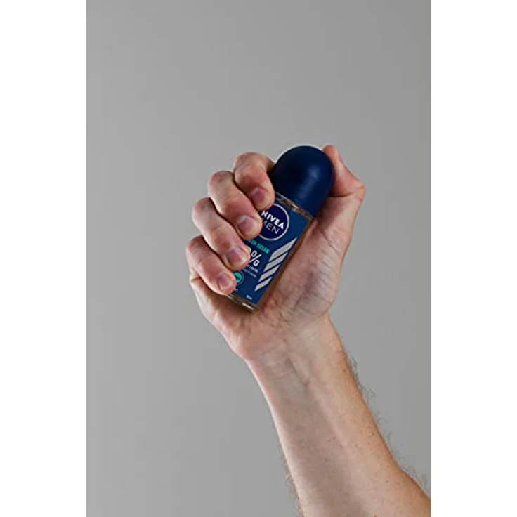 NIVEA MEN Fresh Ocean Deo Roll-On, 6 x 50 ml, Aluminiumfreies Deo mit 48h Schutz, erfrischender ozeanischer Duft – Bild 3