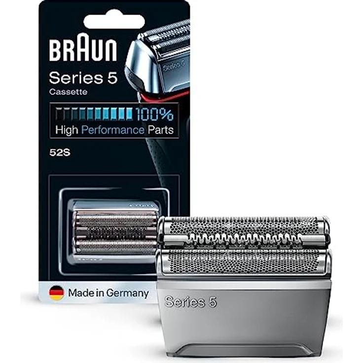 Braun Combipack 52S, Ersatzrasierklinge für Elektrorasierer, silber – Bild 1