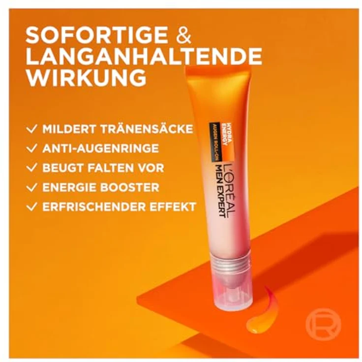 L'Oréal Men Expert Hydra Energy Anti-Müdigkeits Augen Roll-On Augengel 10 ml – Bild 3