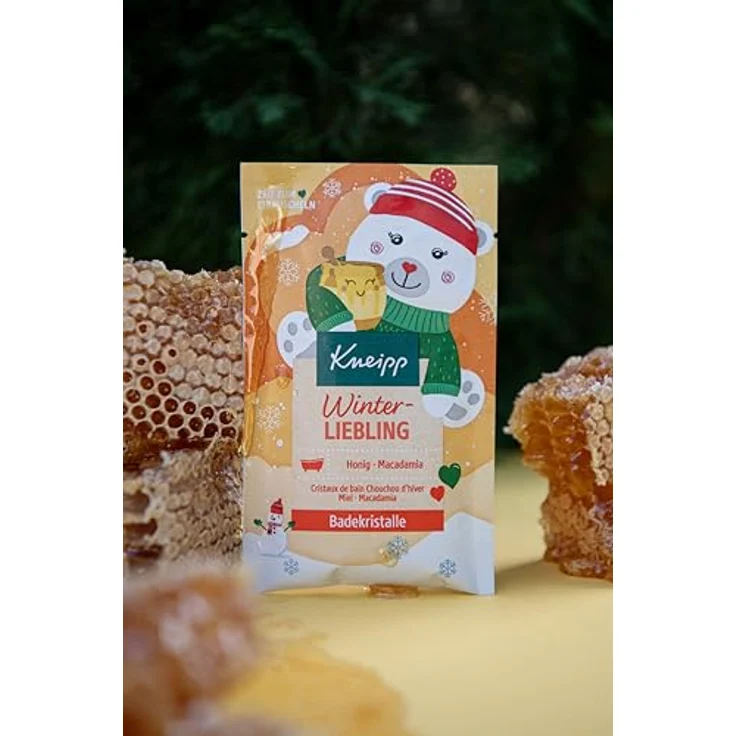 Kneipp Badekristalle Winterliebling - mit natürlichem Honigextrakt und Macadamianuss - 60g - orangefarben – Bild 3