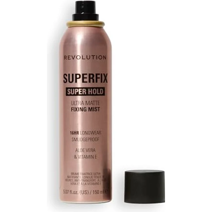 REVOLUTION Super Fix Misting Spray, Fixierspray für flüssige, matte und puderbasierten Make-up, schwereloser Fixiernebel – Bild 8