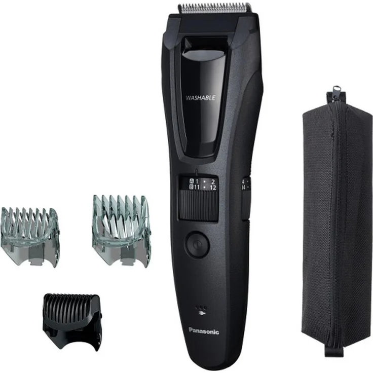 Panasonic ER-EGB62S503, 3-in-1 Haarschneidegerät und Barttrimmer mit Body-Aufsatz, schwarz-anthrazit