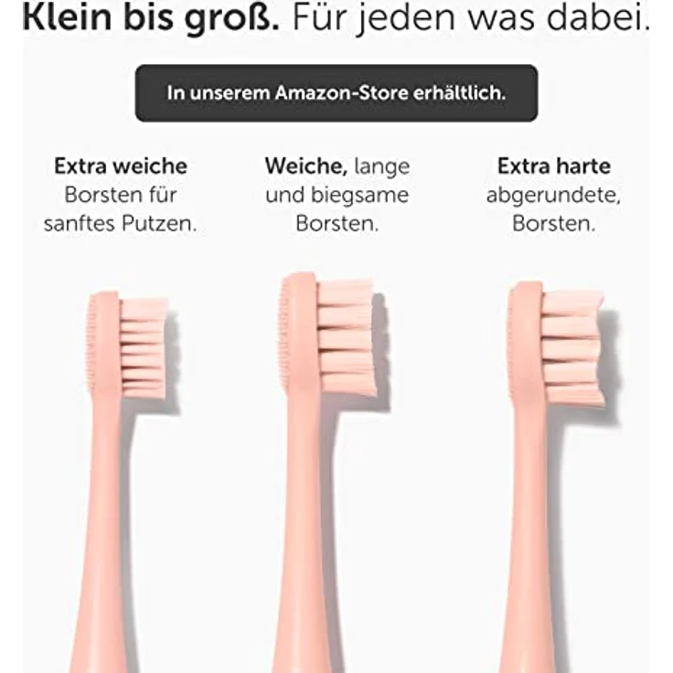 Wondersmile Ersatzbürsten Schallzahnbürste (Soft, Atomic Rose, 4er Pack) - Bürstenköpfe für Wondersmile Schallzahnbürste – Bild 3