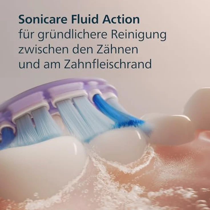 PHILIPS Sonicare G3 Premium Gum Care, Original Ersatzbürstenköpfe, Weiß, 4er-Pack, HX9054/87, bis zu 7x gesünderes Zahnfleisch, entfernt bis zu 10-mal mehr Plaque, Sonicare Technologie, BrushSync Funktion – Bild 5