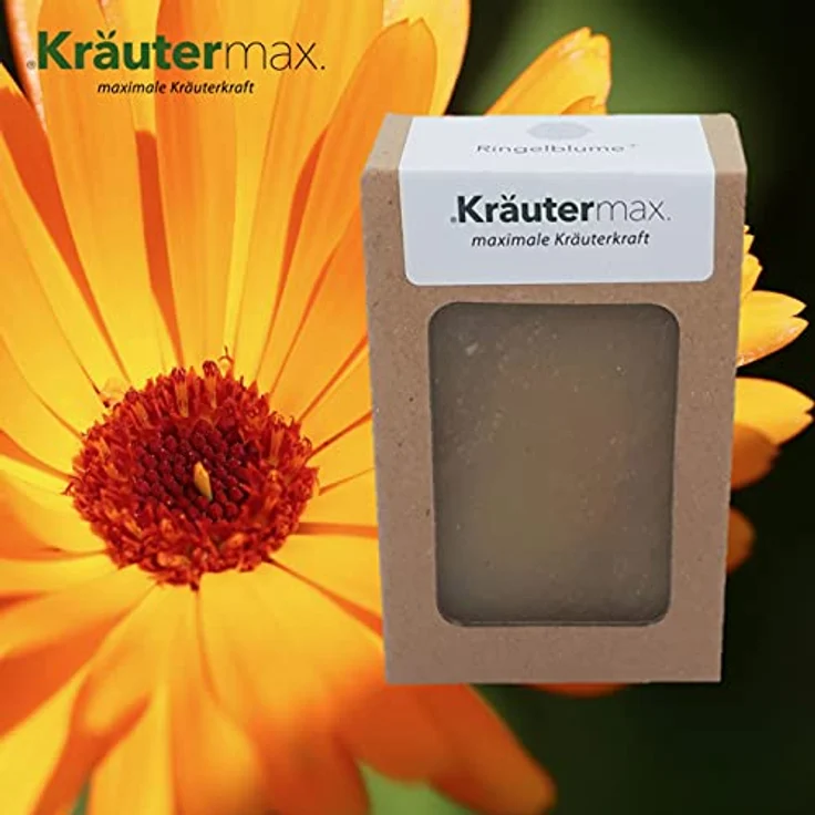 Ringelblume Haarseife Seife mit Blüten Extrakt und Ringelblumenöl Naturrein 1 x 100 g – Bild 2