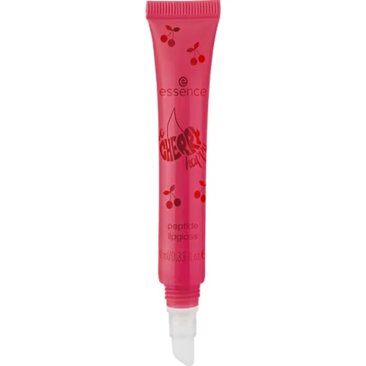 essence SO CHERRY happy peptide lipgloss, Nr. 01, Rot, feuchtigkeitsspendend, glänzend, vegan, 3x10ml – Bild 3