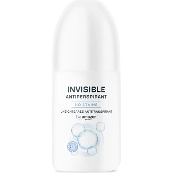 by Amazon Unsichtbarer Antitranspirant-Roll-On, 75 ml, 24 Stunden Geruchsschutz, vegane Rezeptur, fleckenfrei – Bild 1