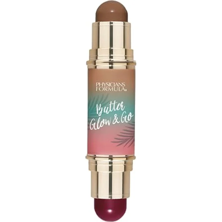 Physicians Formula Butter Glow & Go, beidseitiger Konturenstift für Lippen und Wangen, Farbton Beach Bum Plum, 10 g – Bild 2