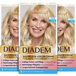 Schwarzkopf Diadem 3 in 1 Pflege-Color-Creme 703 Platin Blond Stufe 3 (3 x 170 ml), permanente Haarfarbe, Haarpflege-Formel für gesund aussehende Ergebnisse, 100 % Grauabdeckung