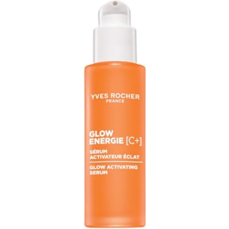 Yves Rocher Glow Energie Activating Serum, 30 ml, für alle Hauttypen, mit Vitamin C und Kapuzinerkresse, sofortige Strahlkraft, aufpolsternde Wirkung