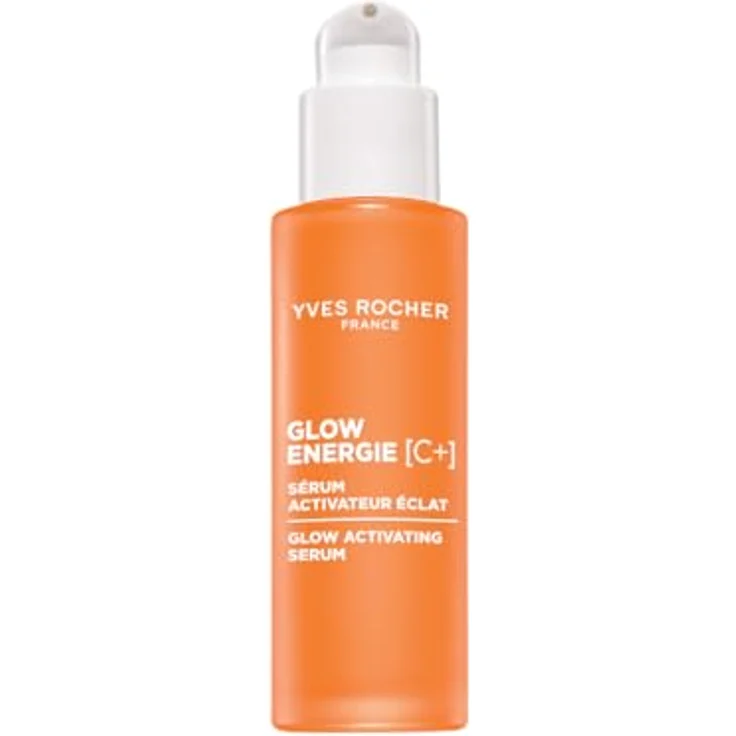 Yves Rocher Glow Energie Activating Serum, 30 ml, für alle Hauttypen, mit Vitamin C und Kapuzinerkresse, sofortige Strahlkraft, aufpolsternde Wirkung – Bild 1