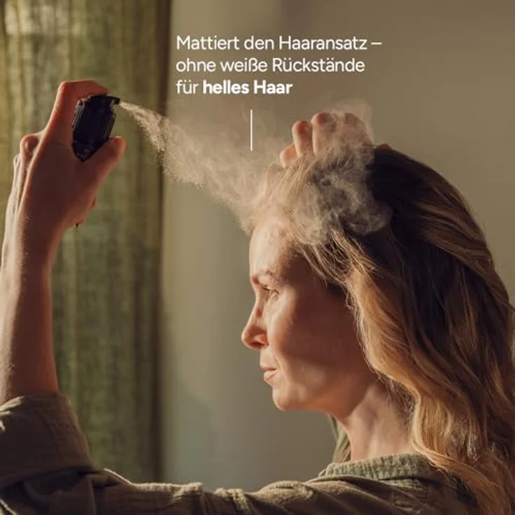 junglück Trockenshampoo für helles Haar, vegan, aerosolfrei, mattierend, mit Bio-Maisstärke und Tonerde, für mehr Volumen und Griffigkeit ohne weiße Rückstände – Bild 2