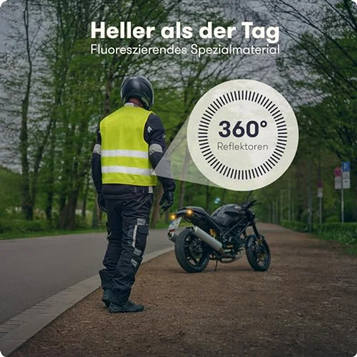 PURAHELP Motorrad Verbandskasten 2024 Mini Klein - StVO konform, inkl. Warnweste & Beatmungstuch – Bild 4