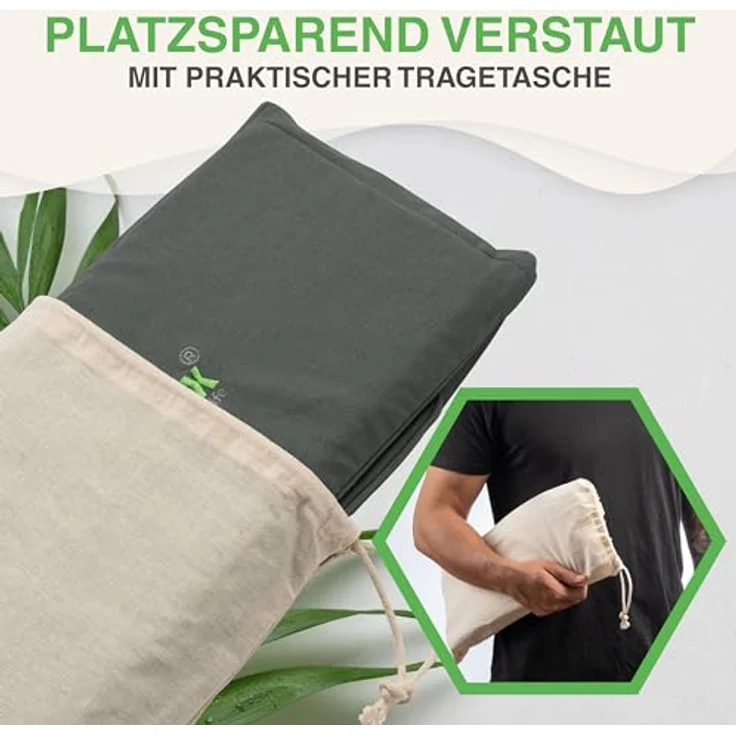 BACKLAxx® Akupressur Lendengurt, Massagegerät gegen Rückenschmerzen mit regulierbarer Intensität, Halbleinen und Kokosfaserfüllung – Bild 7