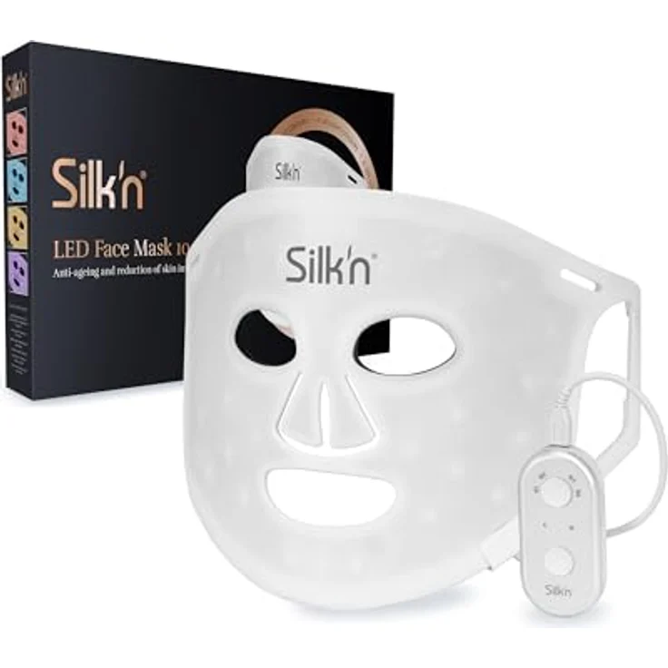 Silk'n Gesichtsmaske mit LED-Lichttherapie, Anti-Aging, entzündungshemmend, beruhigend, Anti-Akne, Narbenbehandlung, rot, blau, gelb, violett – Bild 2