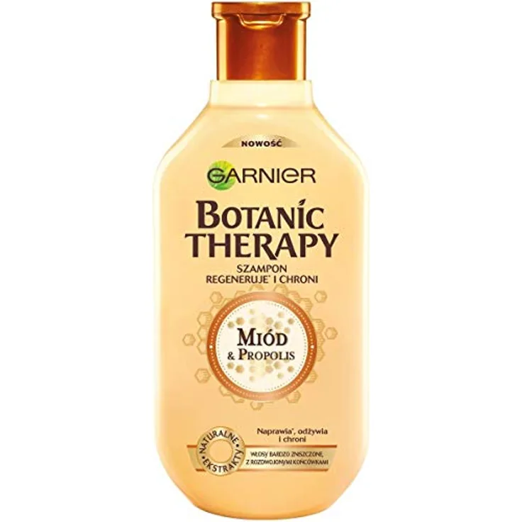 Garnier Botanic Therapy Honig & Propolis HaarShampoo sehr zerstört mit aufstrebenden Spitze, intensiv regeneriert und ernährt, 400 ml