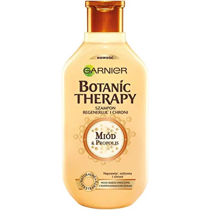 Garnier Botanic Therapy Honig & Propolis HaarShampoo sehr zerstört mit aufstrebenden Spitze, intensiv regeneriert und ernährt, 400 ml – Bild 1