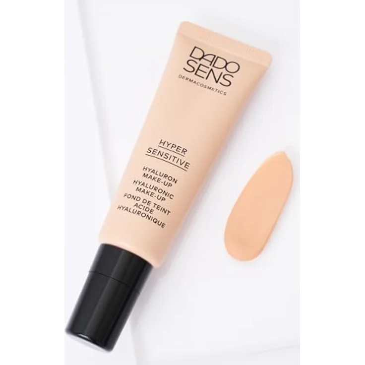 DADO SENS HYPERSENSITIVE HYALURON MAKE-UP beige 30ml - für Empfindliche Haut, für einen Natürlichen und Ebenmäßigen Teint, Mittlere Deckkraft, Stärkt die Hautbarriere und beruhigt, Vegan – Bild 3