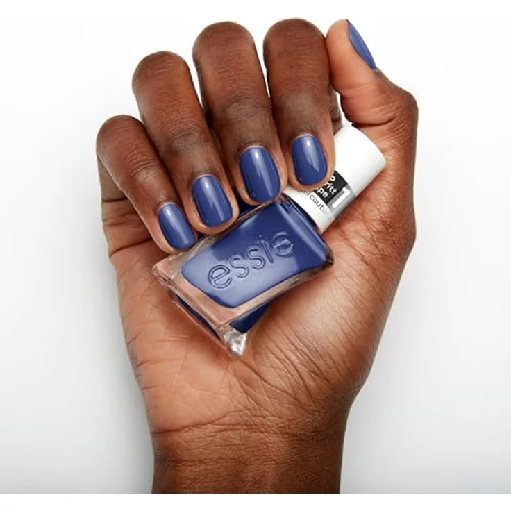 essie Gel Couture langanhaltender Nagellack, Maniküre ohne UV-Licht, Farbe: Nr. 552 statement peace, Blau, 1 x 13,5 ml – Bild 5
