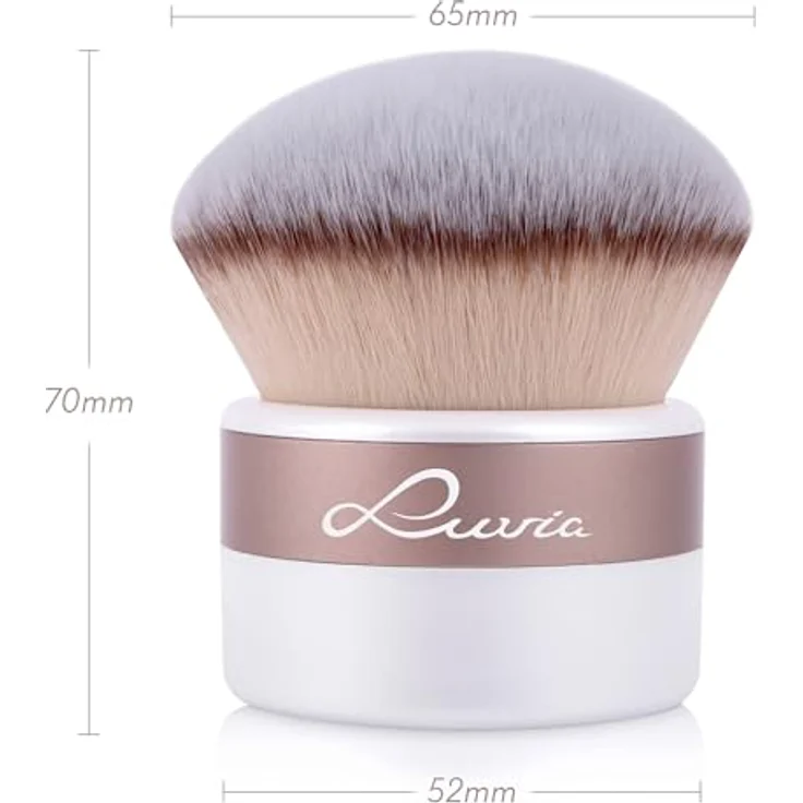 Luvia Cosmetics XXL Kabuki Pinsel Elegance, Schmink-, Puder- und Bronzerpinsel, Nurai Pinselhaar, vegan & cruelty free – Bild 4