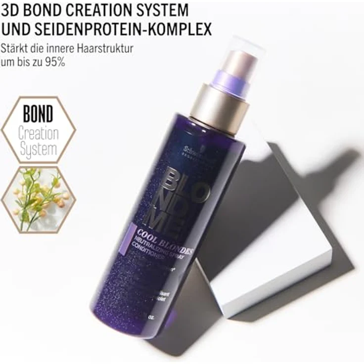 Schwarzkopf Blondme Cool Blondes Neutralizing Spray Conditioner 150 ml – Bild 5