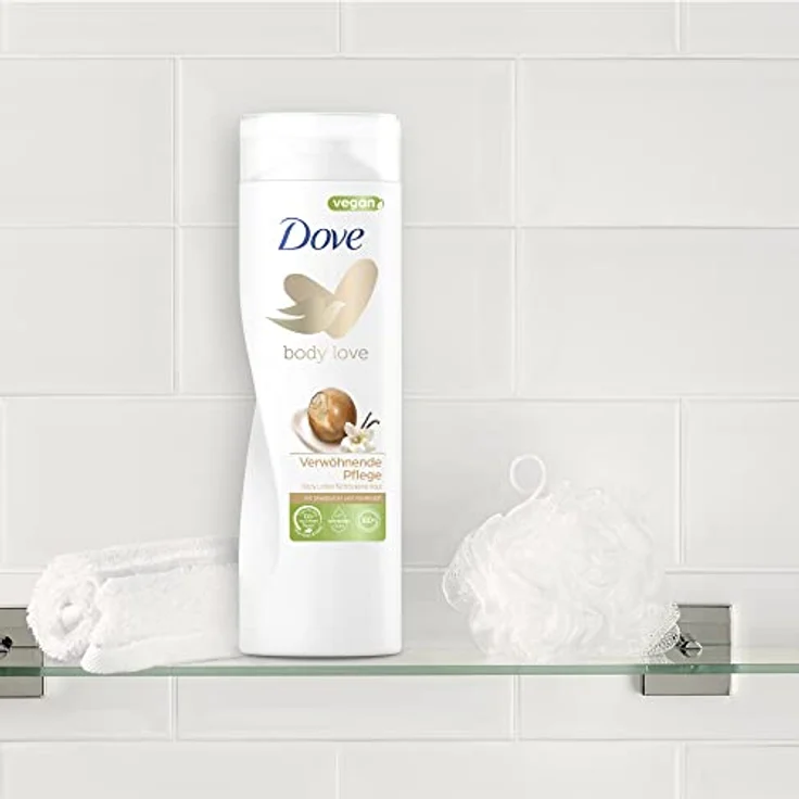 Dove Body Love Body Lotion Verwöhnende Pflege Körperlotion für trockene Haut mit Sheabutter und Vanilleduft 400 ml 1 Stück – Bild 4