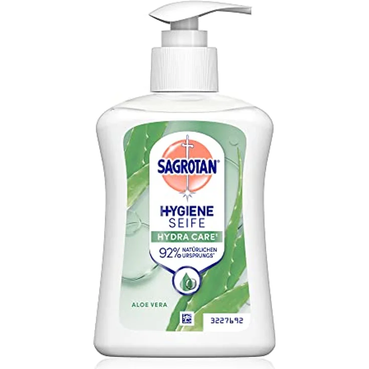 Sagrotan Handseife Aloe Vera – Hygienische Flüssigseife – 1 x 250 ml Seifenspender – Bild 2