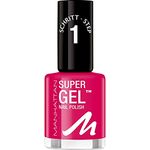 Manhattan Super Gel Nagellack – Gel Maniküre Effekt ganz ohne UV Licht – Pinker Nail Polish mit bis zu 14 Tagen Halt – Farbe Sun Fun Daze 325 – 1 x 12ml