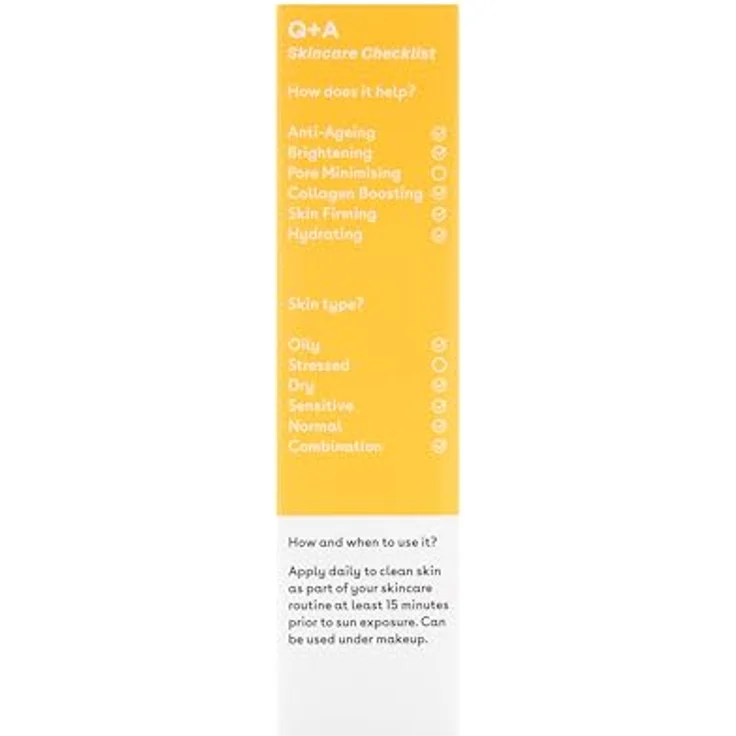 Q+A Peptide schützende Gesichtscreme SPF 50, 50 ml, UVA/UVB Schutz gegen Hautalterung, für alle Hauttypen – Bild 5