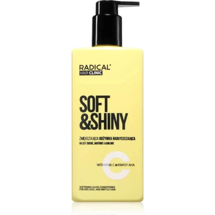 Farmona Hair Clinic Softening Gloss Conditioner für trockenes und zerbrechliches Haar, 260 ml, nährt, glättet und schützt die Haarfasern