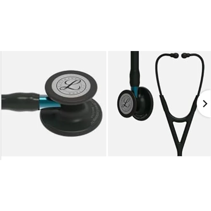 Littmann Cardiology IV Diagnostic Stethoskop Black Edition blauer Schlauchanschluss 1 Stück - Preisvergleich – Bild 6