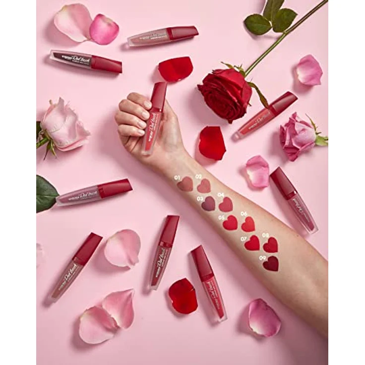Deborah Milano Red Touch Lipstick N.2 Delicate Rose, Flüssiger Lippenstift mit ultra-mattem Effekt, langanhaltend und nährend, 4,5 g – Bild 4