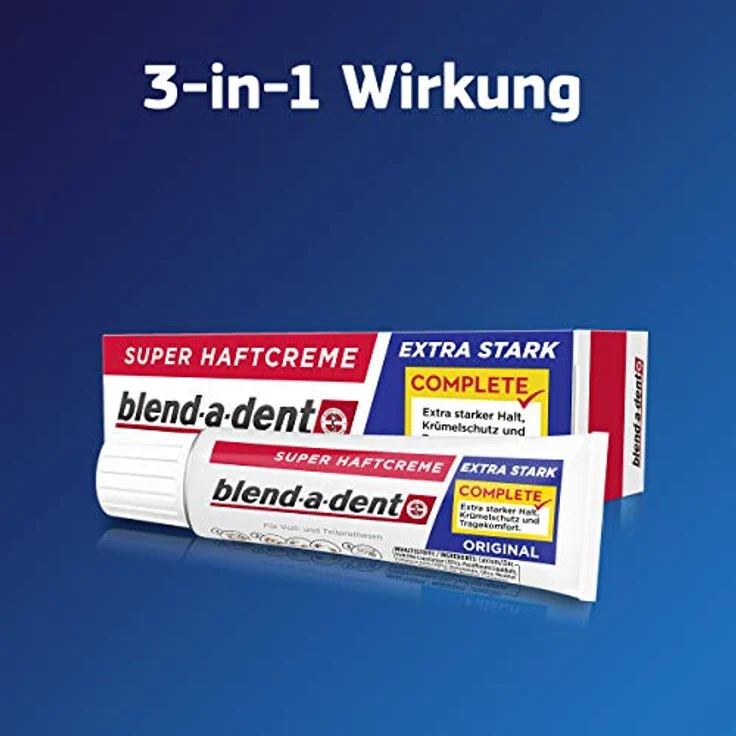Blend-a-dent Super-Haftcreme Complete extra stark 12er Pack 12 x 47 g Haftcreme – Bild 6