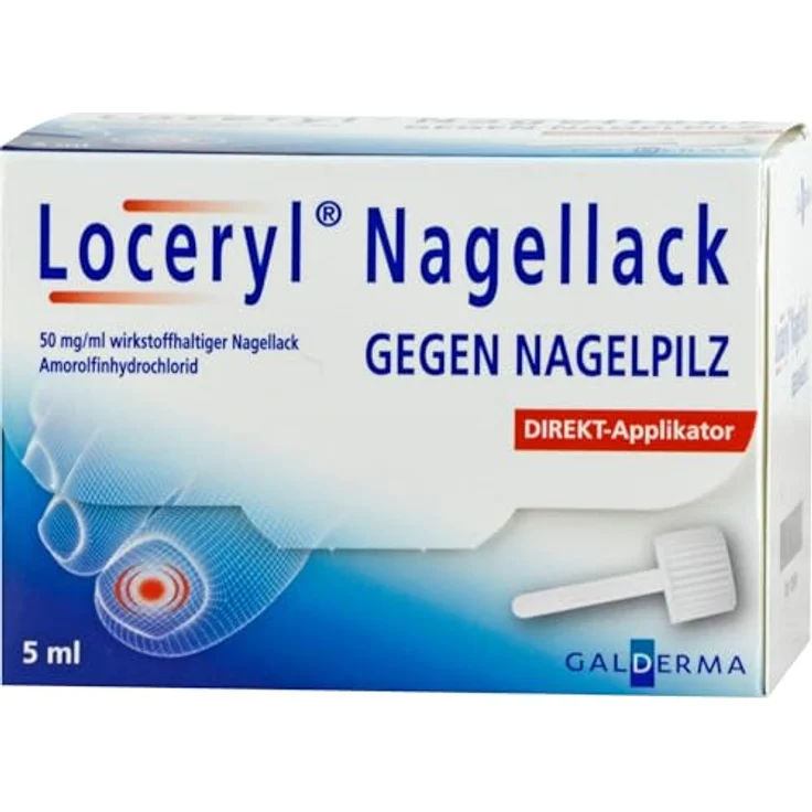 Loceryl Emra Nagellack gegen Nagelpilz, 5 ml Amorolfin Direkt-Applikator, apothekenpflichtiges Arzneimittel – Bild 2