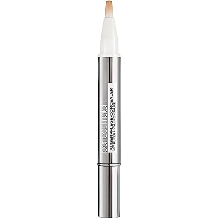 L'Oréal Paris Augenpflege - Concealer, Abdeckstift gegen Augenringe, Mit Hyaluronsäure und Vitamin C, Perfect Match, 5.5-7N - Amber, 2 ml – Bild 2