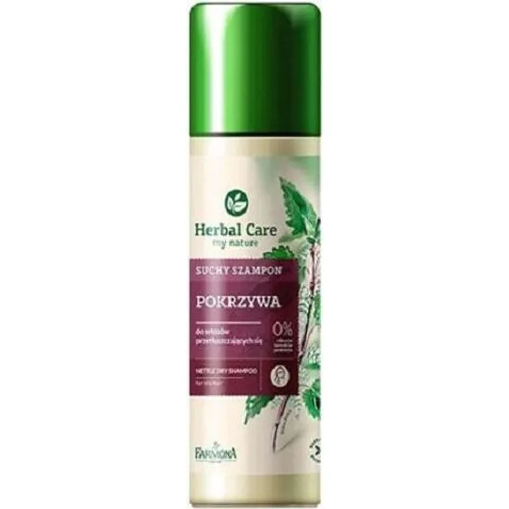 Farmona Herbal Care Brennnessel Trockenshampoo für fettiges Haar, 150 ml - absorbiert überschüssiges Fett, erfrischt und verleiht Volumen