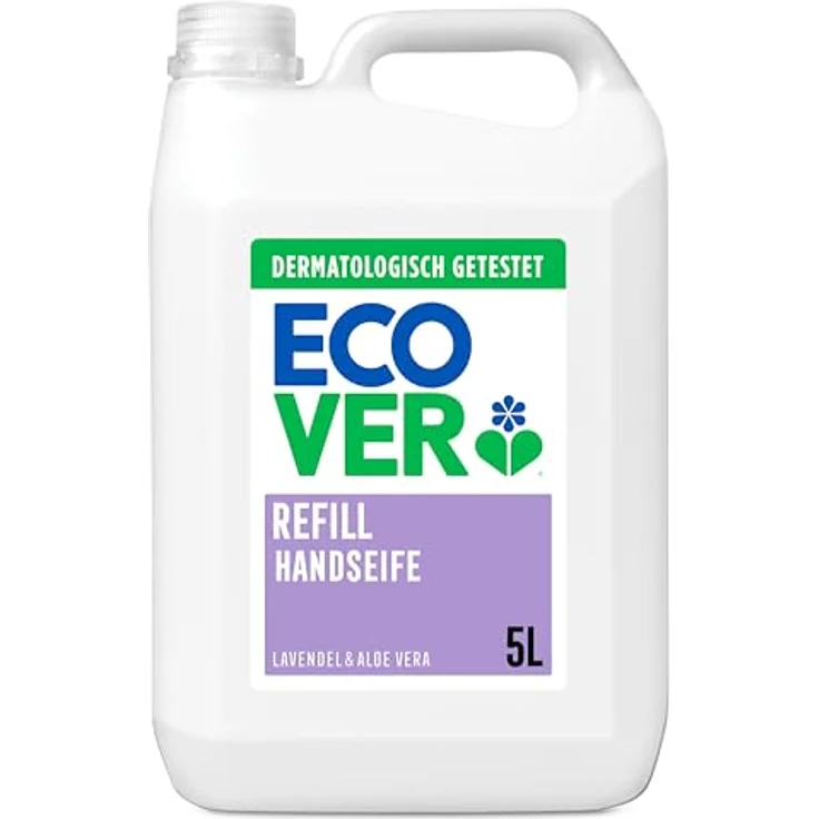 Ecover 285428 Handseife Lavendel 5 L 11 Sprachen VOC 03% für Alle Hauttypen geeignet – Bild 2