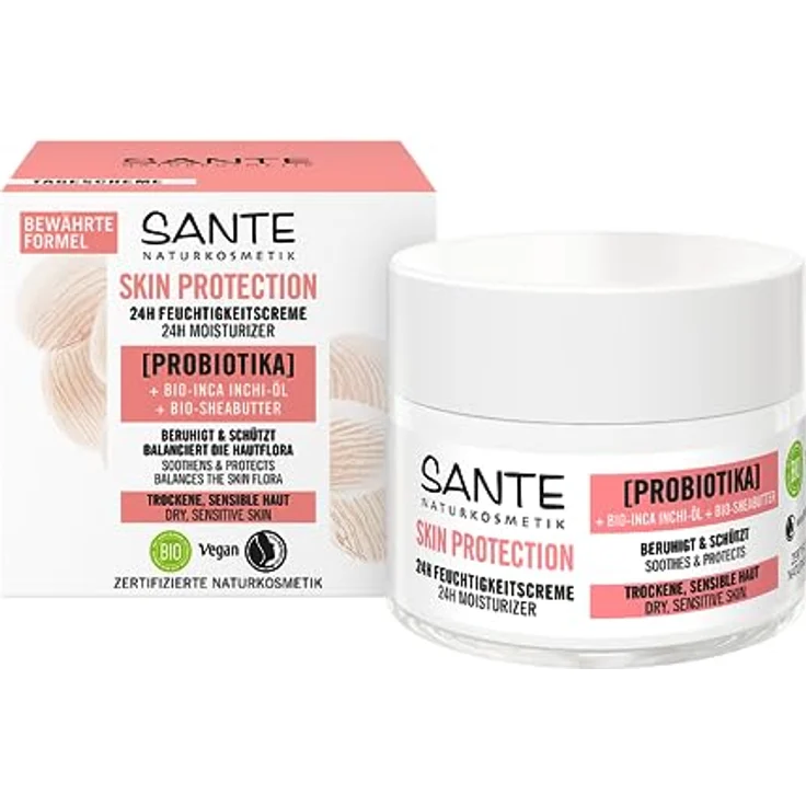 Sante Naturkosmetik Feuchtigkeitscreme mit Probiotika, 50 ml – Bild 1