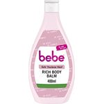 Bebe Rich Body Balm (400 ml), schnell einziehende Bodylotion mit Sheabutter & Bienenwachs für sehr trockene Haut, sanft duftend & Feuchtigkeit spendend